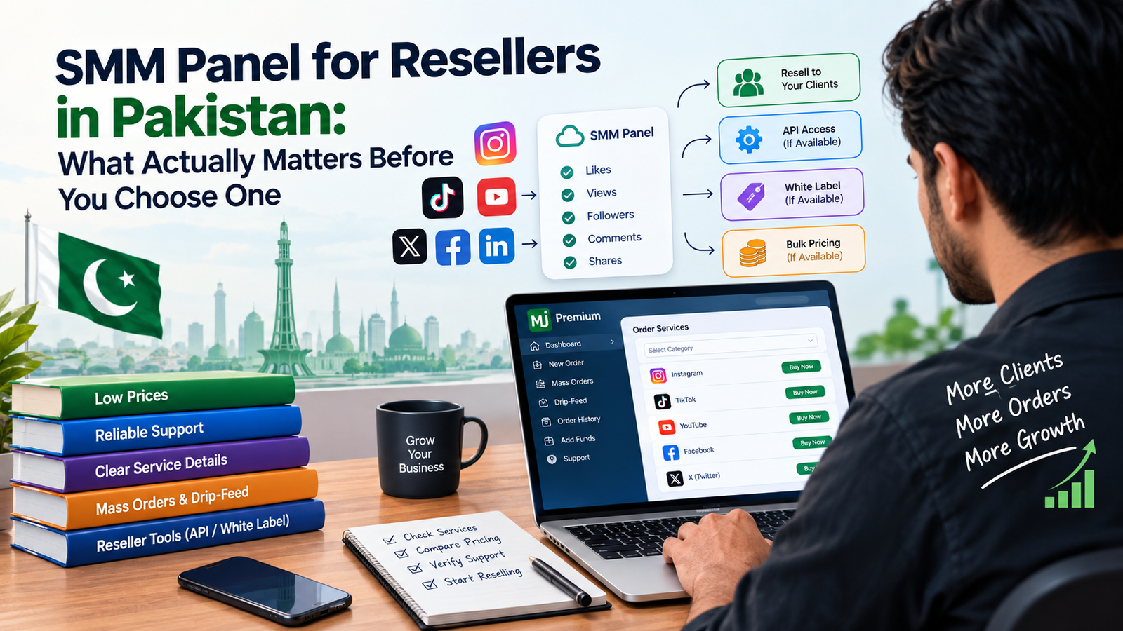 SMM Panel for Resellers in Pakistan: What Actually Matters | MJ Premium